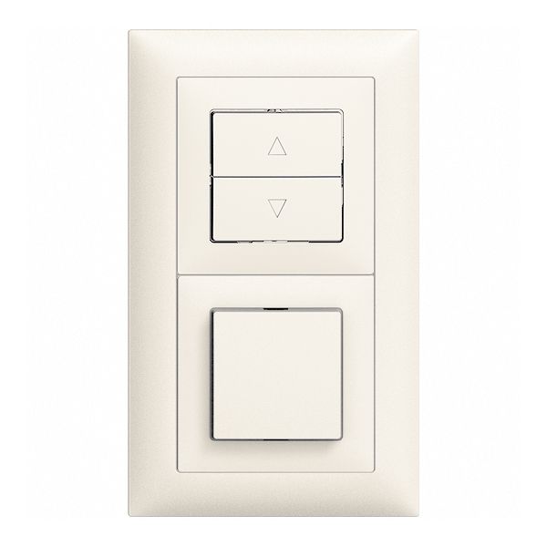UP-Kombination EDIZIOdue Storenschalter+ S3 weiss vertikal