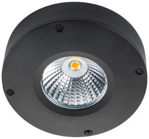 Downlight LED AP SG Callisto 3W 190lm 827 IP65 65° REG Ø110mm nero