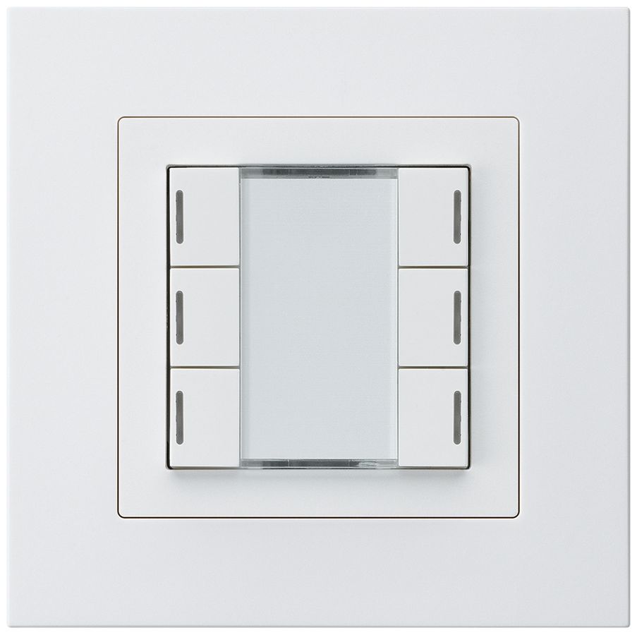 UP-Taster kallysto.pro KNX 6×RGB LED s/e-link weiss