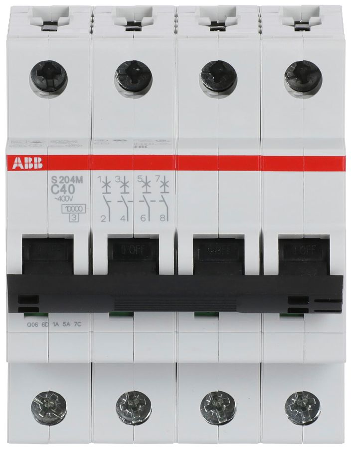 Leitungsschutzschalter ABB S204 C 4×40A