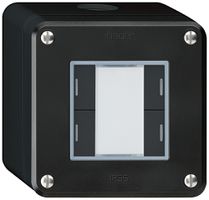 AP-Taster robusto Q KNX 4× RGB LED s/e-link schwarz