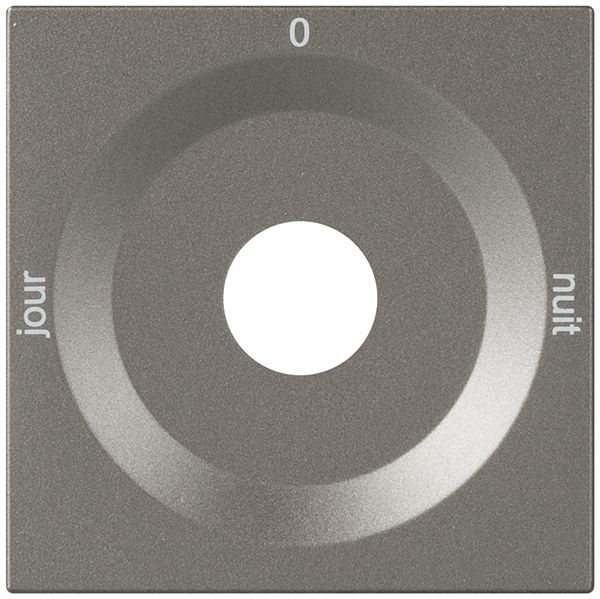 Plaque front.p.interrupteur rotatif magnésium JOUR-0-NUIT