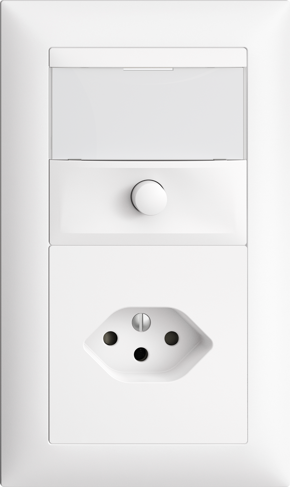 UP-Kombination Edue 2x1, Taster m.Namensschild + T13 ws