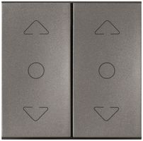 Interrupteur pour stores INC MOS magnésium 2×AV/1L HAUT/STOP/basico 2mod.