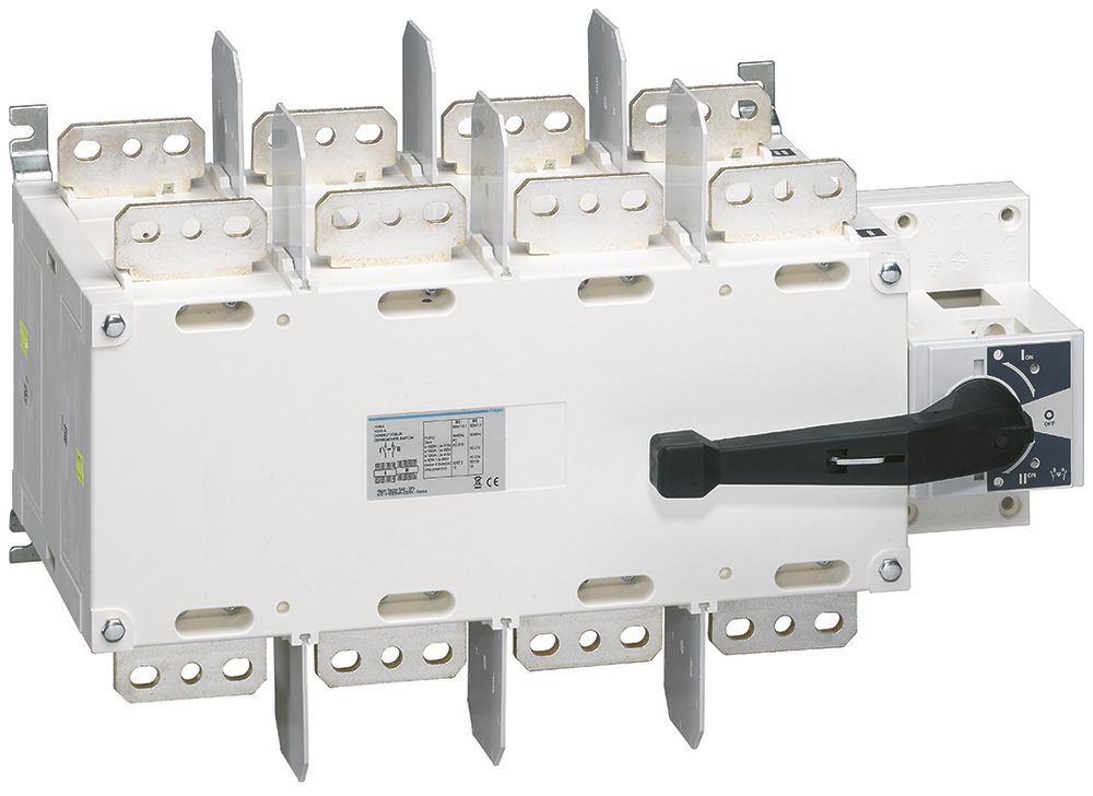 EB-Lastumschalter Hager 4L 1600A für Montageplatte