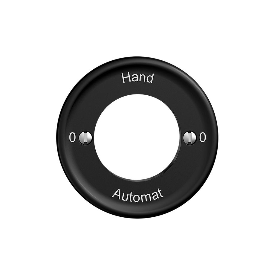 Kit frontal 0-Hand-0-Automat STANDARDdue, noir, pour interr.rot
