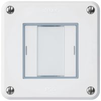 UP-Taster robusto C KNX 2× RGB LED s/e-link weiss