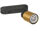 Spot SLV PURI 2.0 Tube CW GU10 1×6W REG Ø55×150×87mm nero/oro