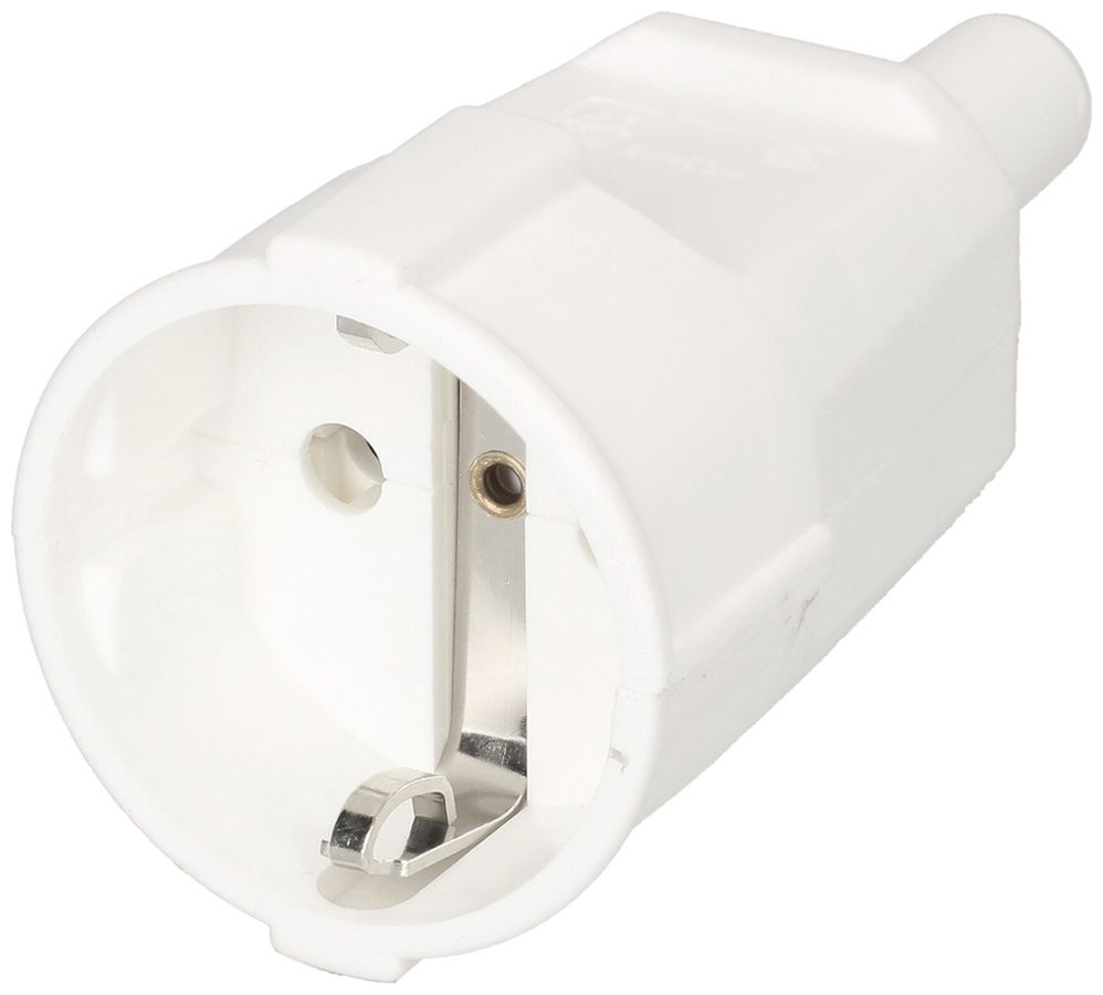 Prise mobile Schuko MAX HAURI L+N+PE 16A 250V 0.75…1.5mm² blanc