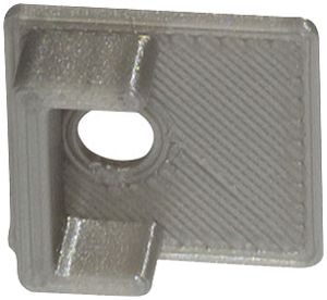 Capot de fermeture DOTLUX DXF4/W matière synth.13×12×5mm gris passage de câble