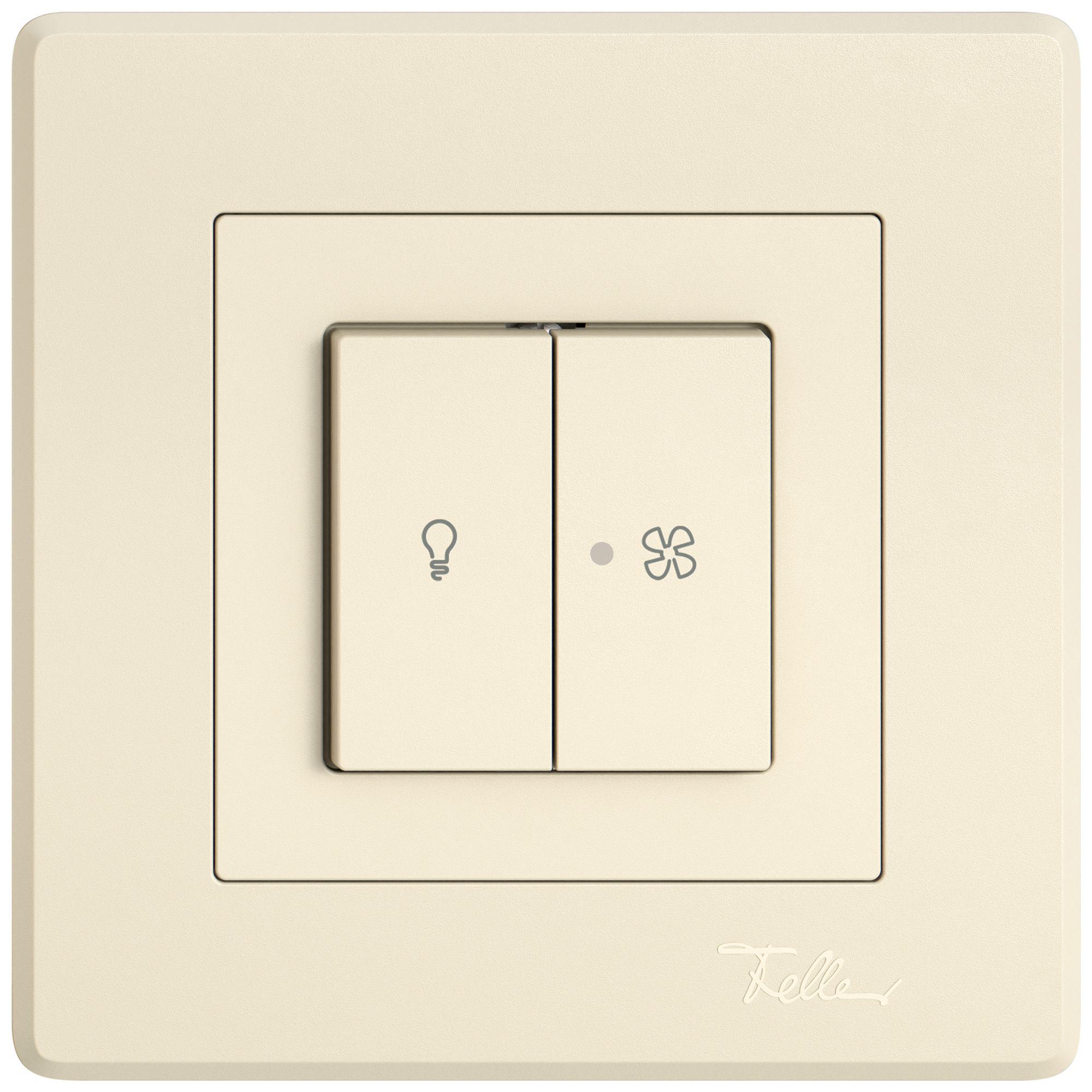 UP-Montageset EDIZIO.liv SNAPFIX® f.Licht&Venti m.2 Knöpfen m.Frontlinse cr