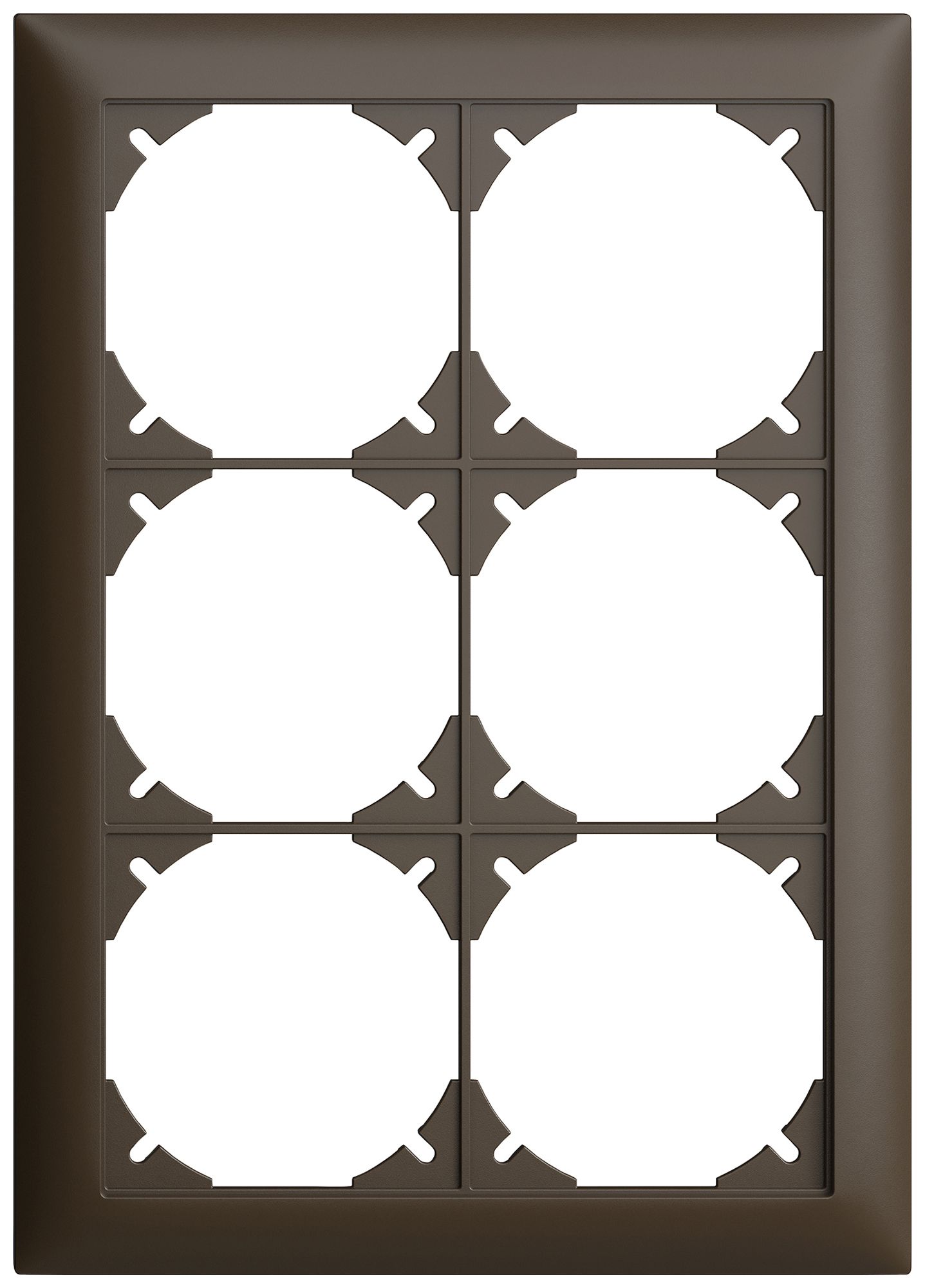 Abdeckrahmen EDIZIOdue 3×2 148×208mm umbra