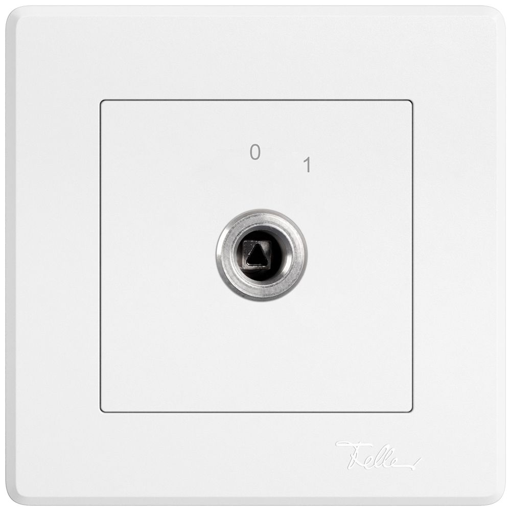 UP-Schlüsselschalter EDIZIO.liv 1P Vierkant/Dreieck 20A 690V 0-1 ws