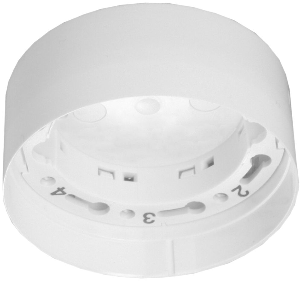 Zoccolo di montaggio BSW 143A, per montaggio a soffitto IP42, bianco