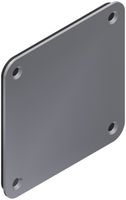 Nassdeckel Quox 80×80mm Chromstahl geschliffen IP54