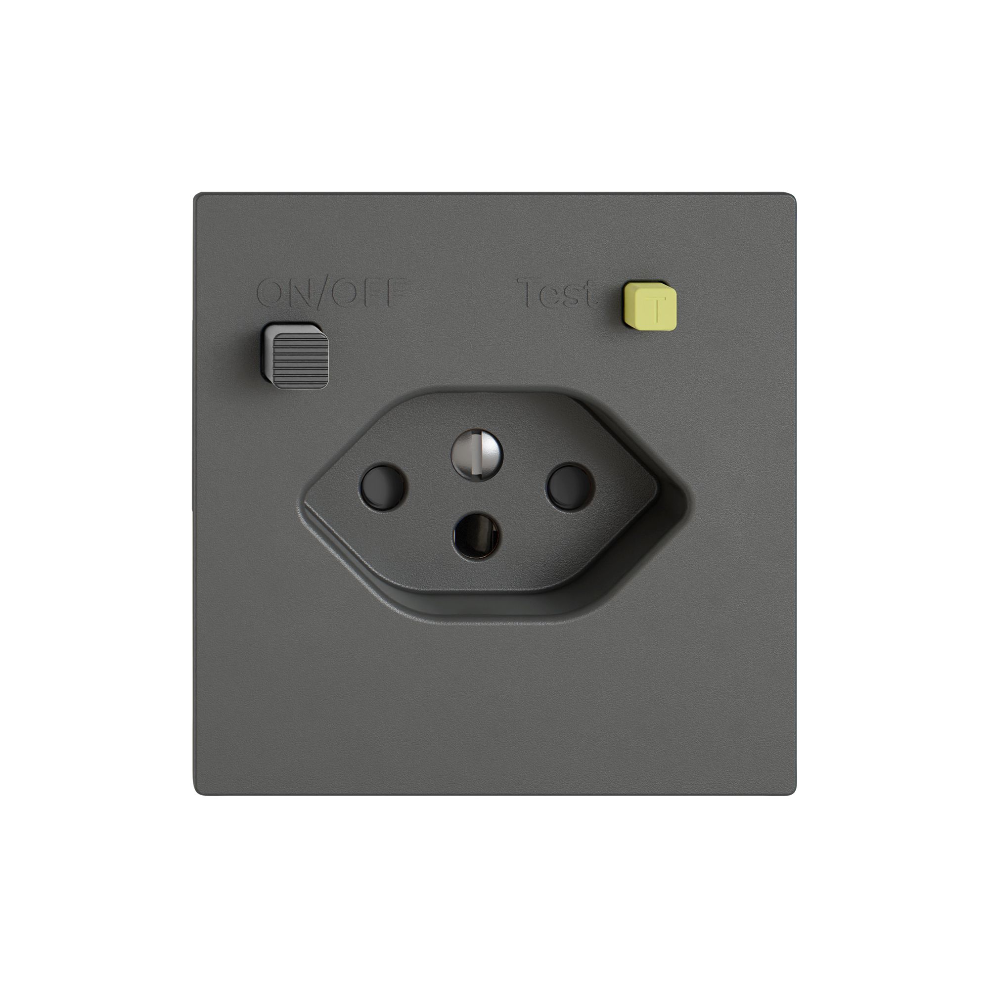 Steckdose FI EDIZIO.liv  1×T13 mit Shutter dgu