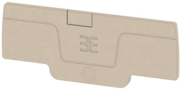 Piastra terminale Weidmüller serie A AEP 4C 1.5 65.7×2.1mm, beige