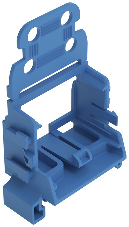 Adaptateur de fixation WAGO a.décharge de traction p.10×4mm² DIN35 bl