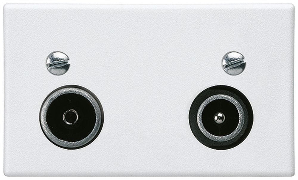 FLF-Antennendose Hager R-TV 11dB 2GHz weiss