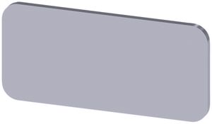 Bezeichnungsschild Siemens SIRIUS ACT, ohne Aufdruck, 12.5×27mm, silber