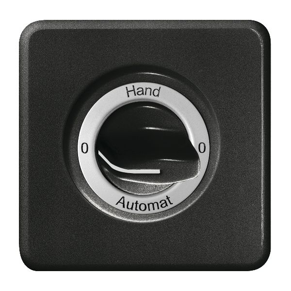 Kit front.ENC 0-Hand-0-Automat pour interrupteur rotatif noir