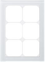 Abdeckrahmen KAL.art 3×2 214×154mm Glas weiss