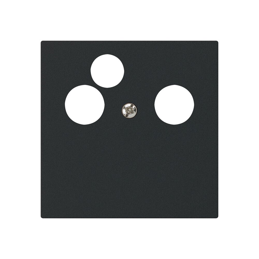 Placca frontale kallysto per R&M HWS nero 3×coass.dati