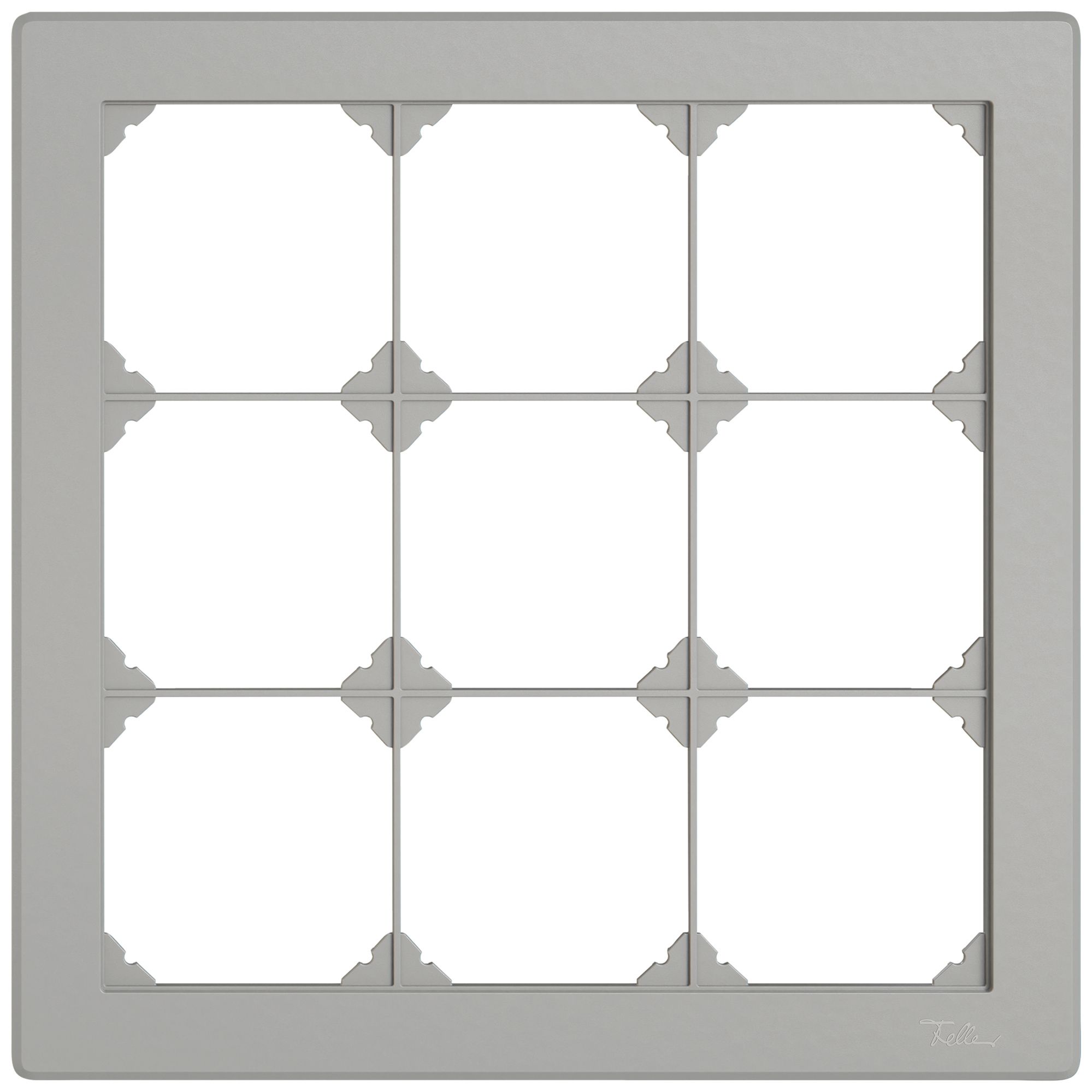 UP-Abdeckrahmen EDIZIO.liv SNAPFIX® 3×3 216×216mm hgu