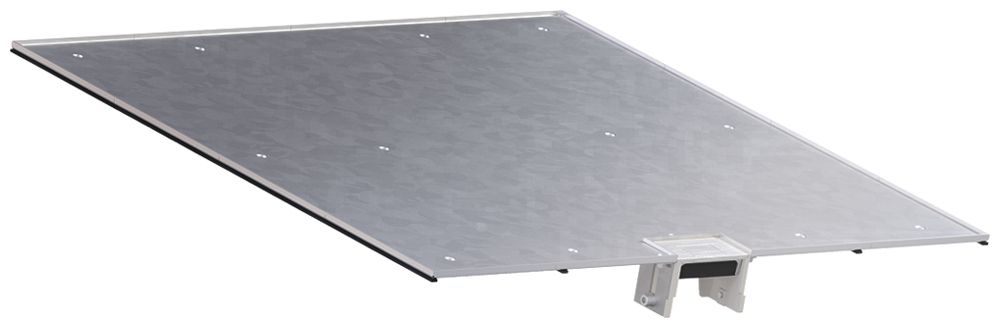 Deckel tehalit BKG Oberteil Wanne mit Leitungsauslass für Bodenkanal 500×500×3mm