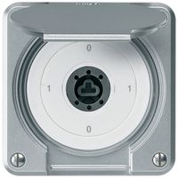 Interruttore a chiave INC robusto IP55 copertura senza cilindro S0/2P all combi