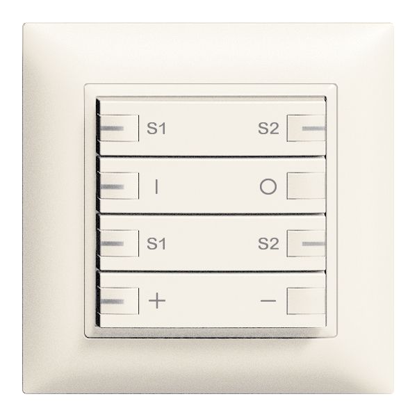 Variateur ENC ZEP 2c/4t stat c/sec.ON-OFF sc. EDIZIOdue blanc