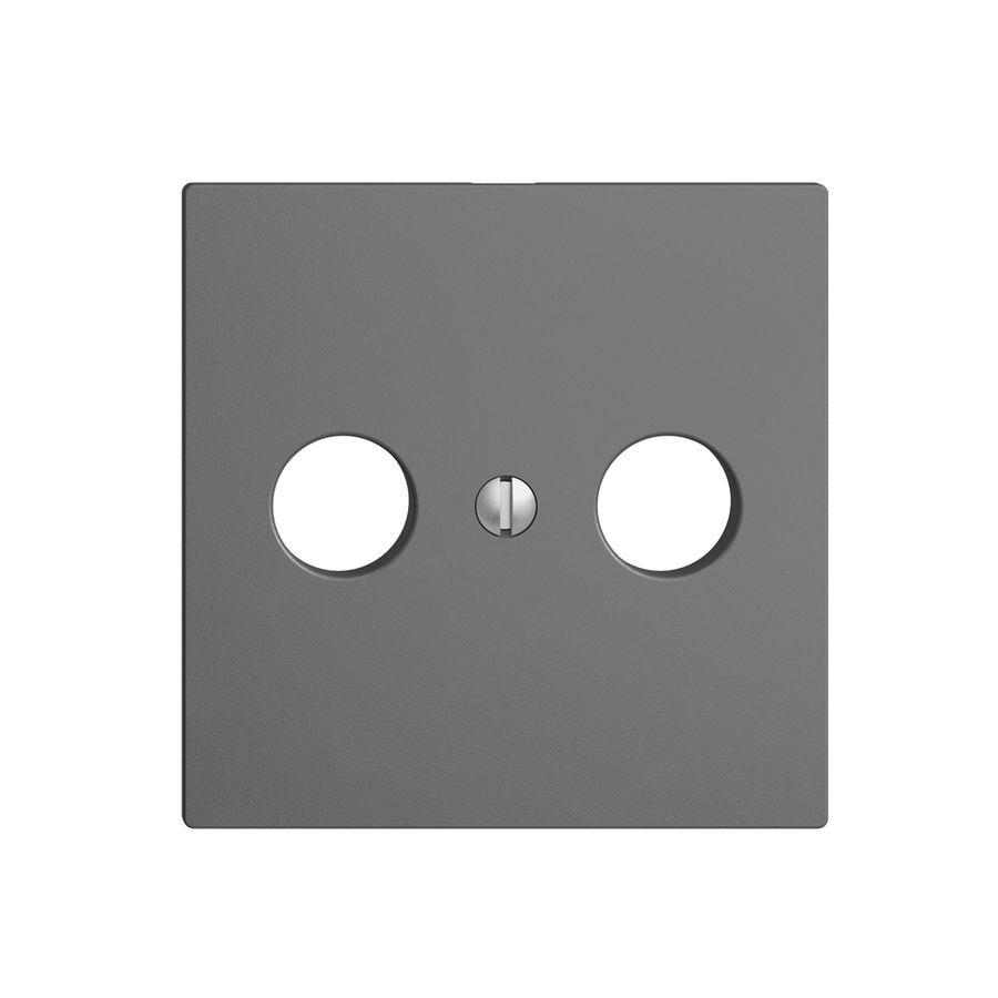 Frontplatte EDIZIOdue dunkelgrau für R/TV