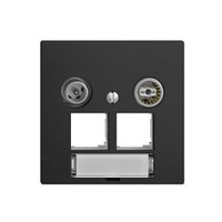 Multimediadose EDIZIOdue F EASYNET 11dB, f.2×RJ45 S-One, schwarz