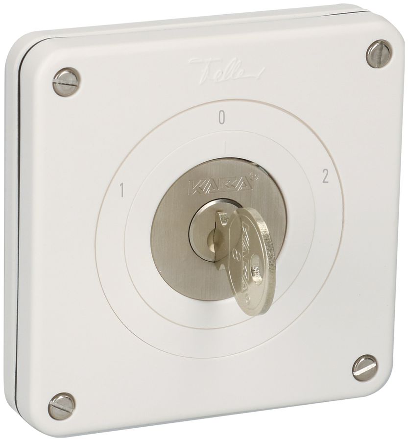 UP-Umschalter NEVO 2P, IP21, 1-0-2, Zyl.1007F, Abz.12h, Plan 631984, ws