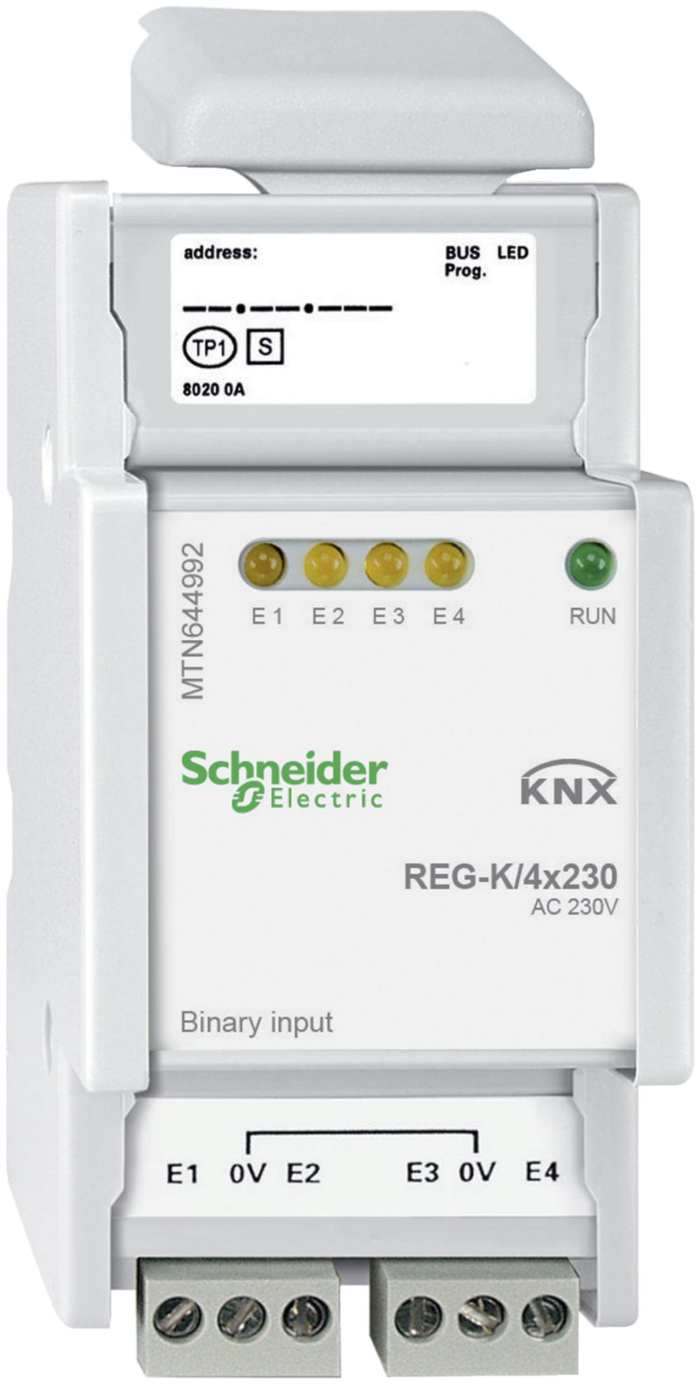 REG-Binäreingang KNX Schneider Electric 4×230V MTN644992