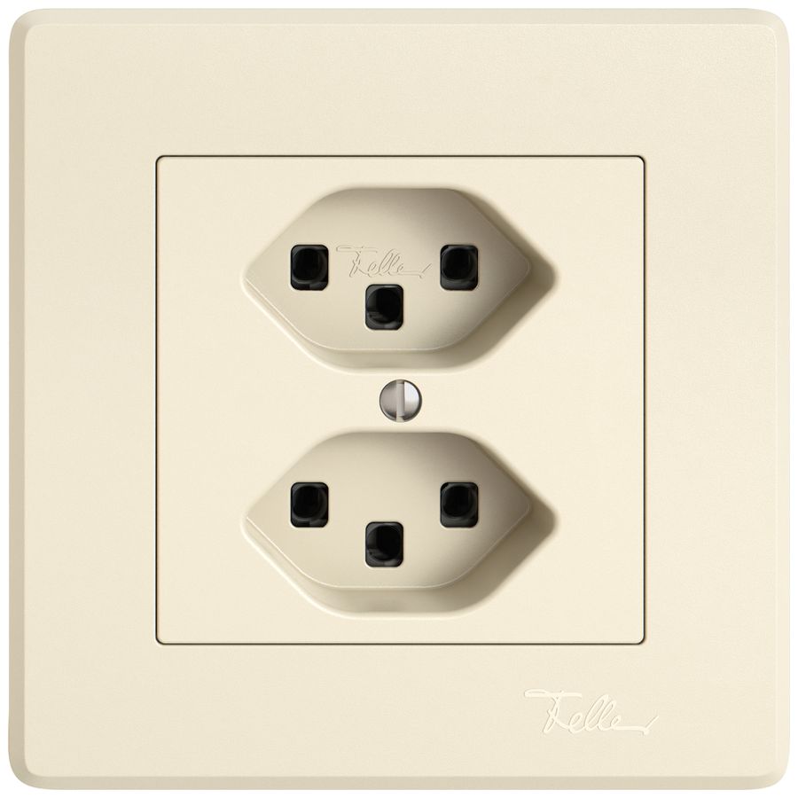 Prise ENC EDIZIO.liv SNAPFIX® 2×T23 cr