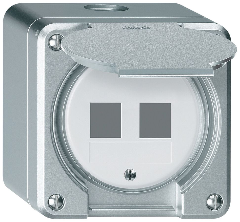 AP-Montageset robusto HMS IP55 aluminium für 2×Modul