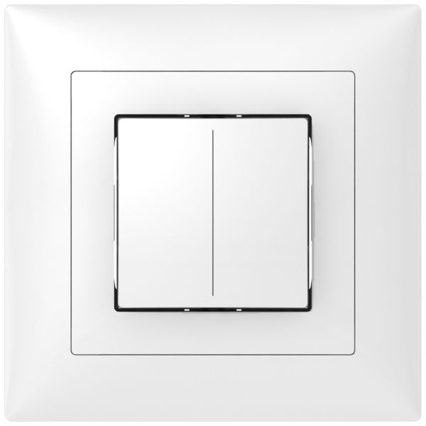 Senseur poussoir ENC ABB Sidus KNX Basic type-B, 1/2, blanc brillant