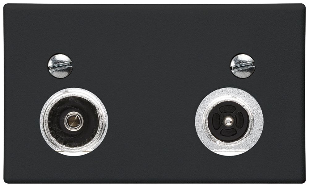 FLF-Antennendose Hager R-TV 23dB 2GHz schwarz