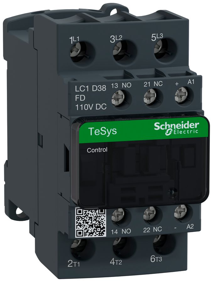 Leistungsschütz TeSys 110VDC 3NO 50A 38A 18.5kW 18A 7.5kW