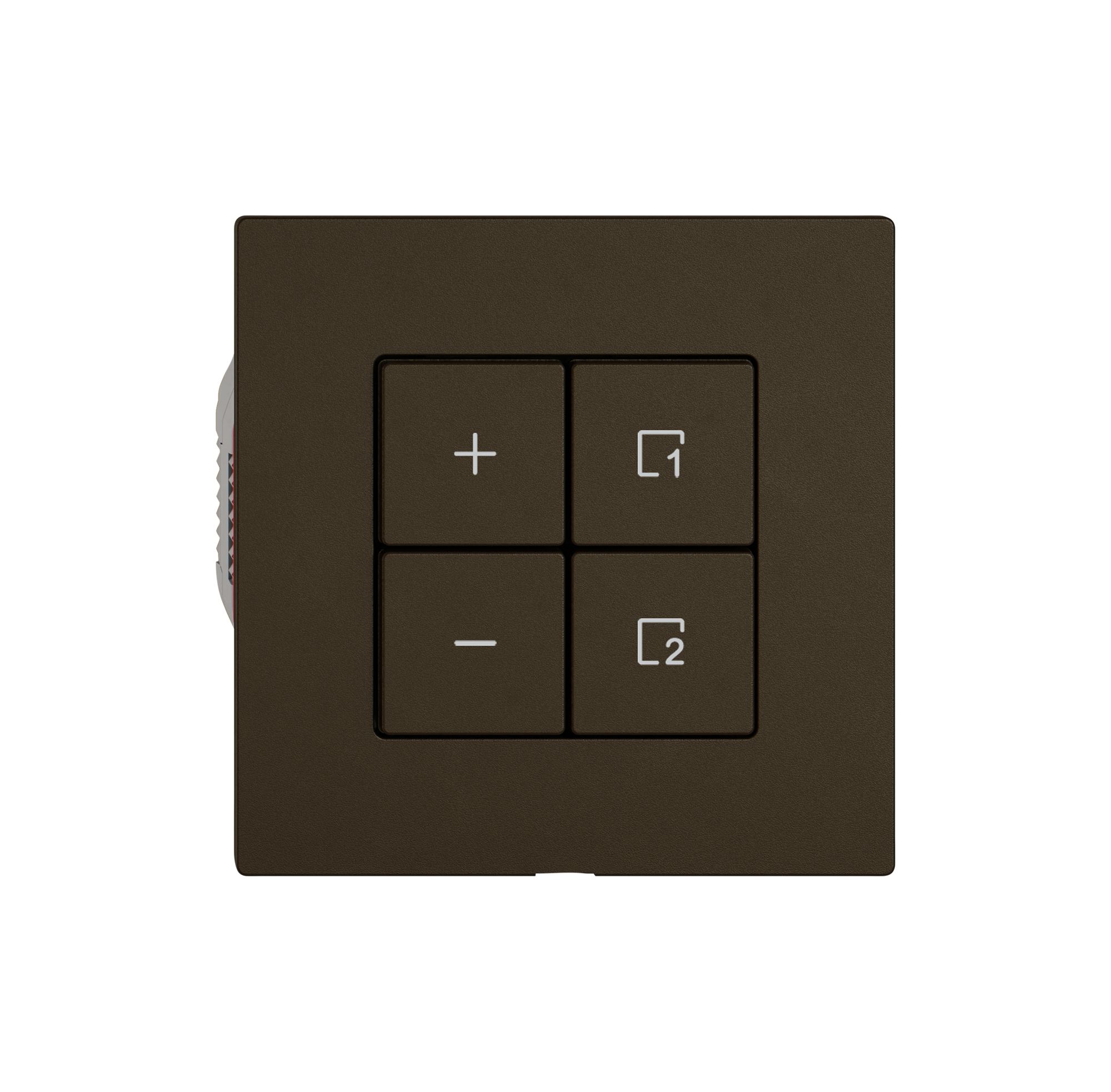 Dimmer DALI EDIZIO.liv Wiser SNAPFIX® 1 Szene 4 Tasten WLAN br