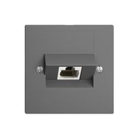 Inserto per presa di raccordo INC 1×RJ45/s 8P ITplus EDIZIOdue grigio scuro