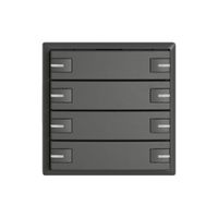 KNX-Taster RGB EDIZIO.liv SNAPFIX® Temperaturfüh.RGB-LED 8×T 1-Tbed.dgu