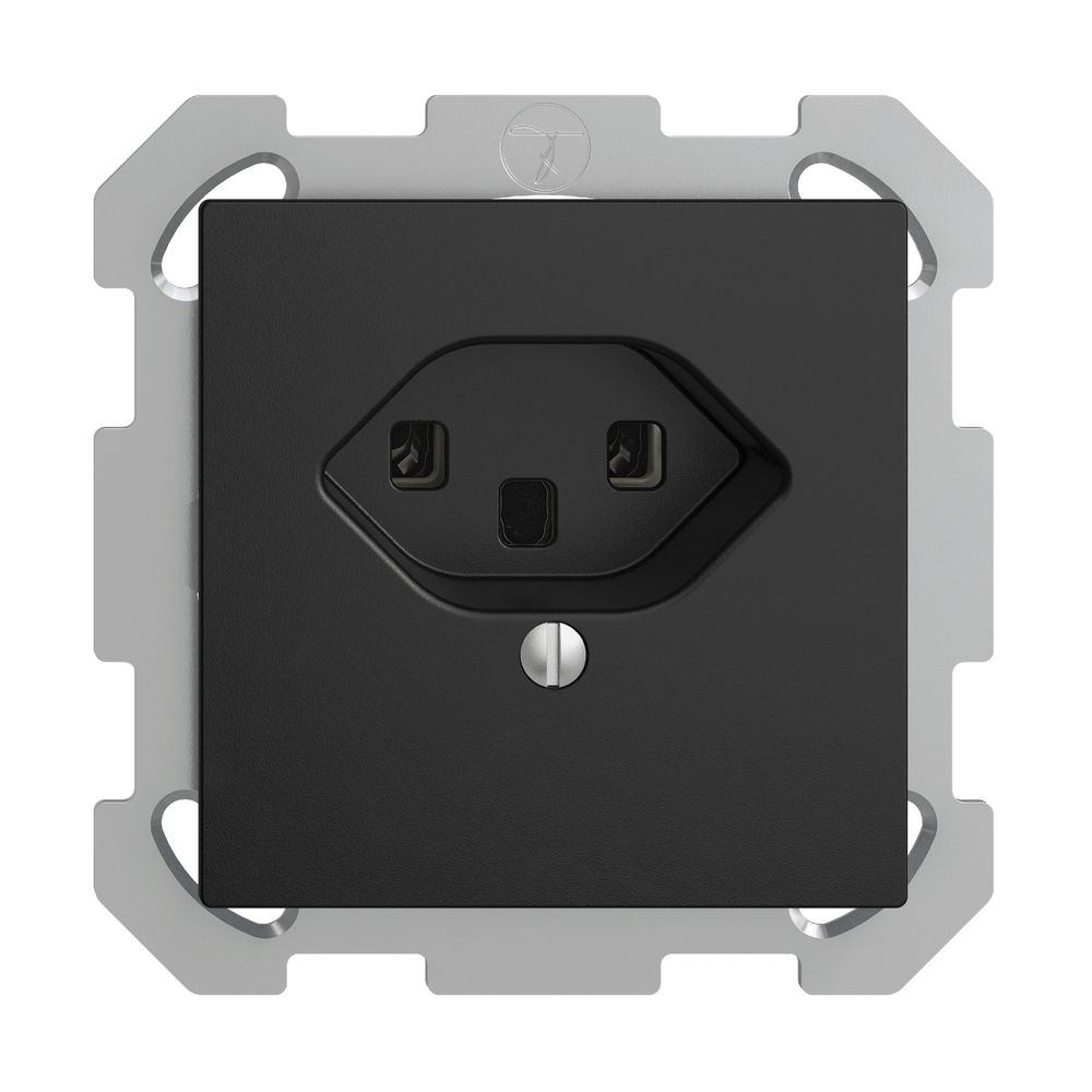 Prise ENC EDIZIOdue T23 16A noir bornes à vis