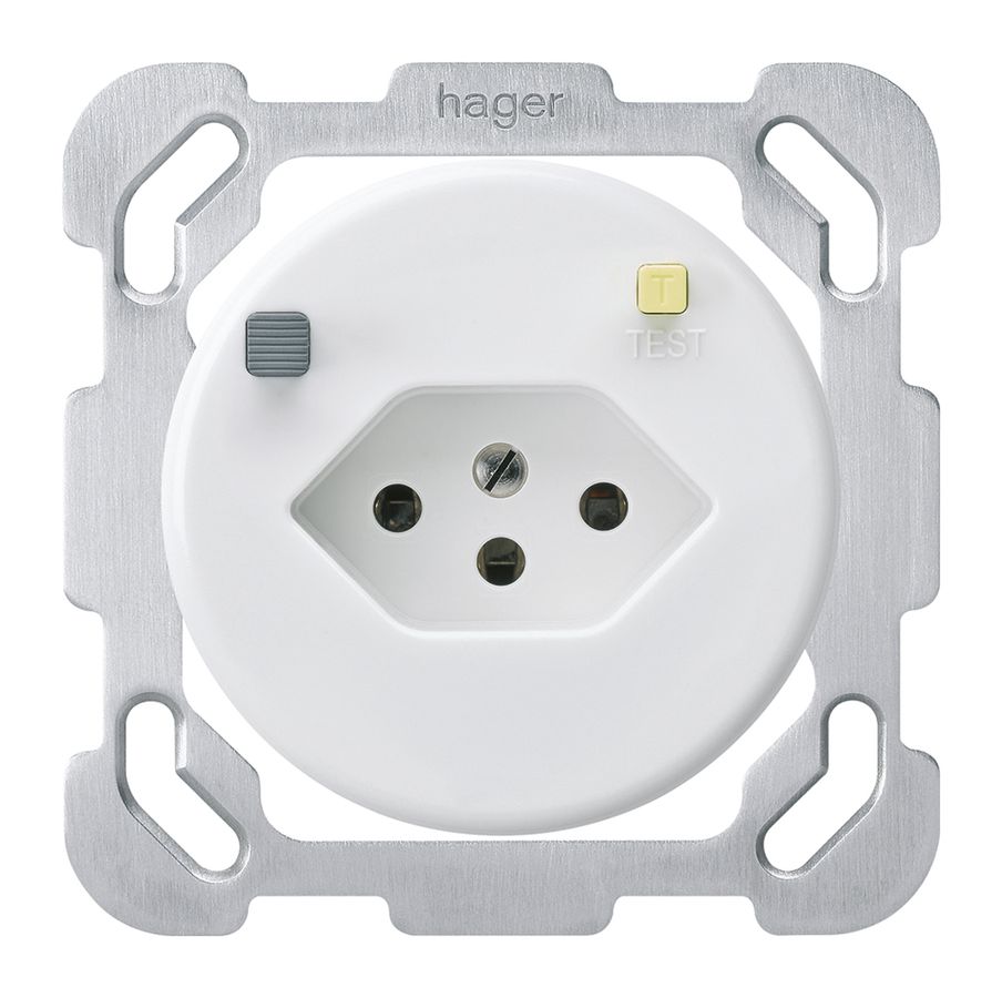 Presa INC basico B T13 FI 30mA bianco