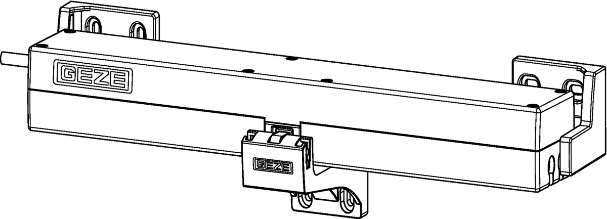 Kettenantrieb Ecchain, weiss, RAL 9010, inkl. Konsole GEZE