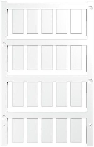Marqueur d'appareil Weidmüller MultiCard ESG enfichable 20×9mm PA66 blanc