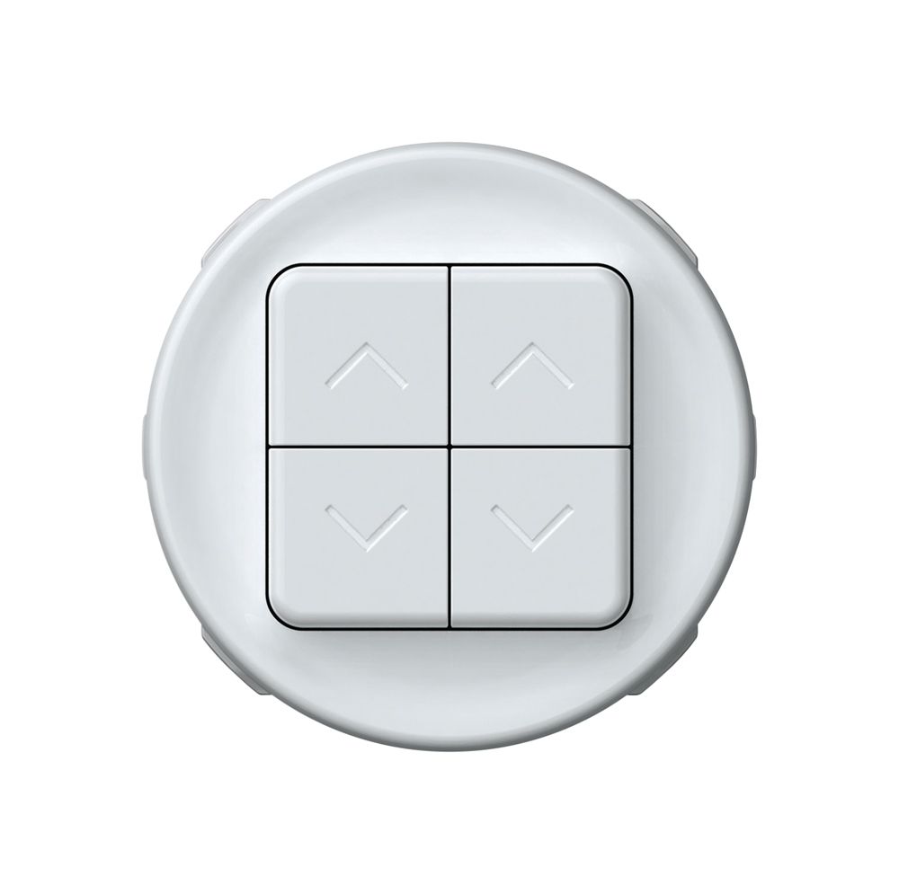 Storenschalter origin 2P 4×Tasten Ø60mm weiss