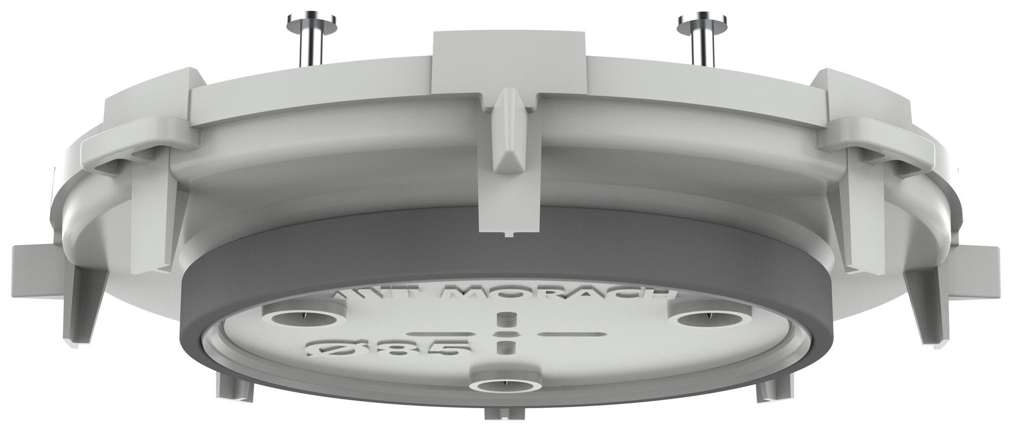 Elemento frontale LIGHT-BOX Ø85mm calcestruzzo vista TFI 850°C grigio