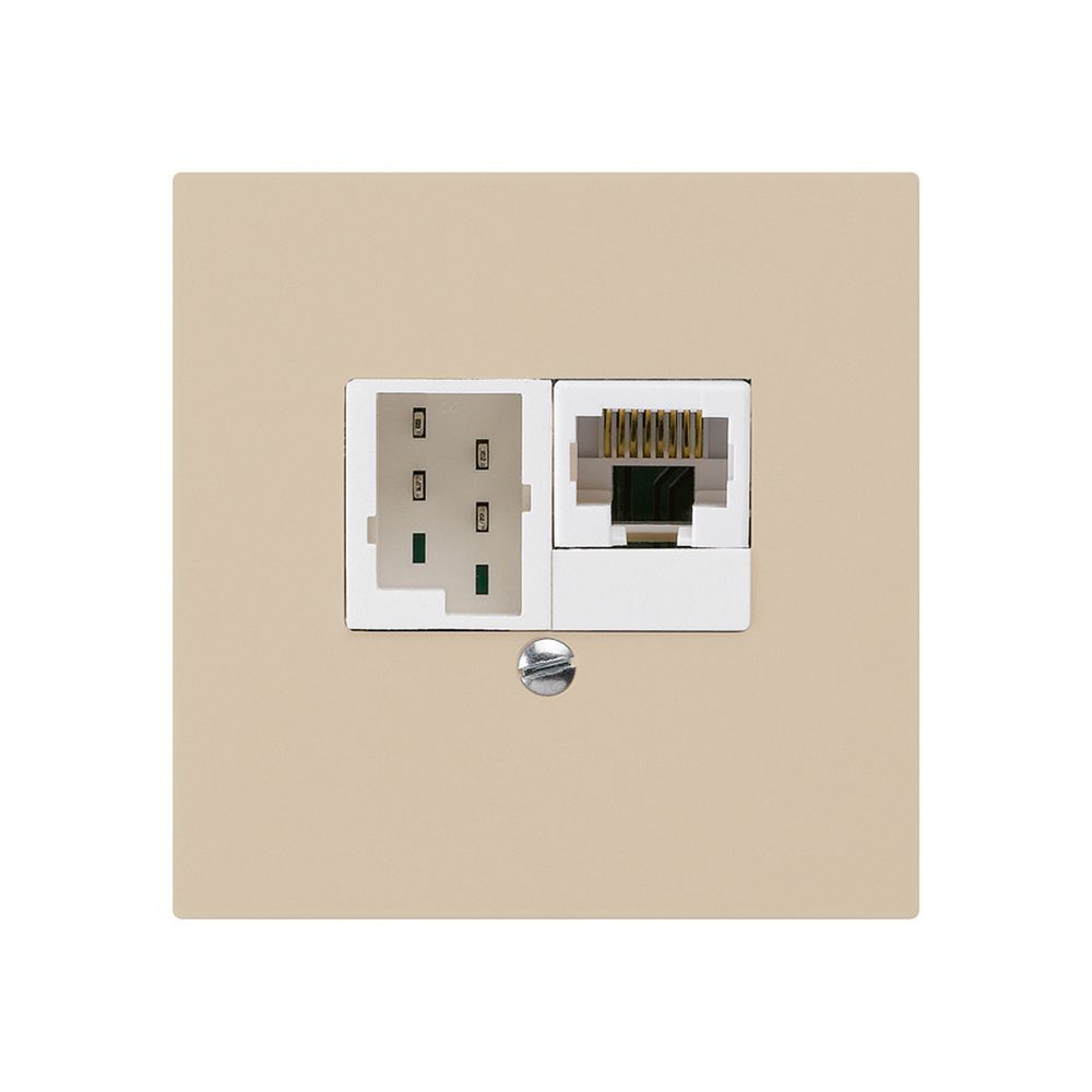 UP-Dose kallysto 1×RJ45u+1×TT83 beige